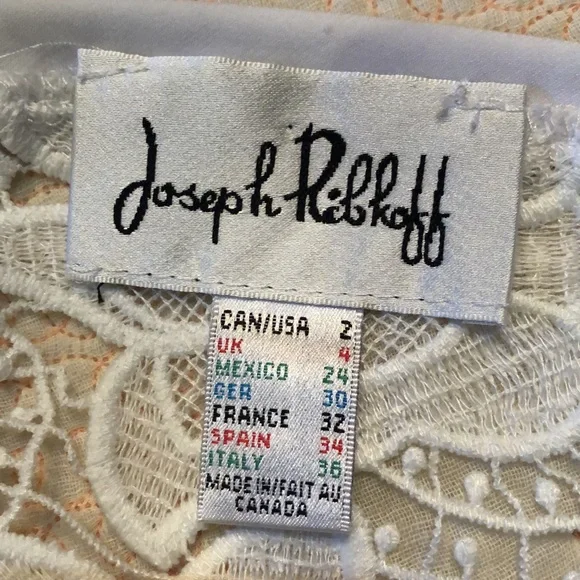 J. Ribkoff Chantilly open lace front stretchy opaque lace back bohemian top - Picture 7 of 9